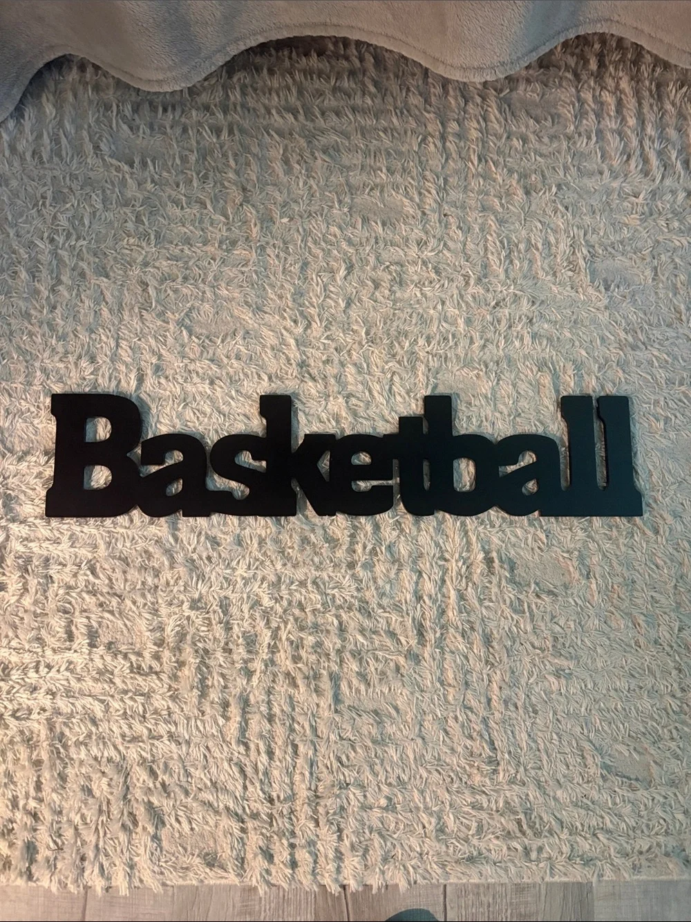Black 'Basketball' Wall Word Decor - Team Sport Accent